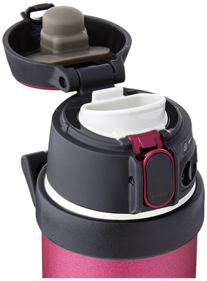 Zojirushi 20oz Stainless Steel Flip and Go Mug in Hibiscus Red SM - QHE60RK