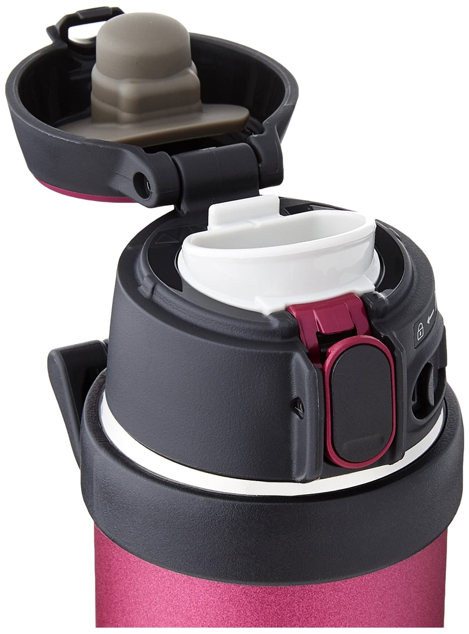 Zojirushi 20oz Stainless Steel Flip and Go Mug in Hibiscus Red SM - QHE60RK