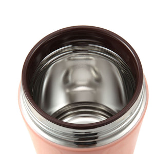 Zojirushi 260ml Stainless Steel Food Jar Coral Orange with Washable Lid