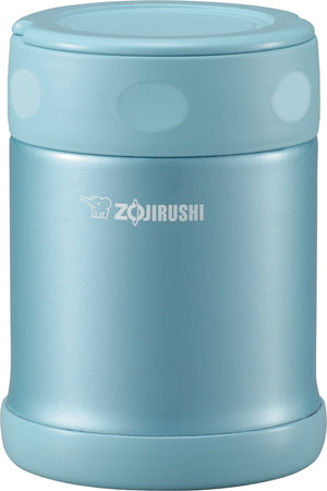 Zojirushi 350Ml Japan Aqua Blue Stainless Steel Food Jar Sw - Eae35 - Ab