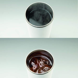 Zojirushi 450ml Stainless Steel Tumbler SX - FA45 - WM Rotating Lid Keeps Drinks Hot/Cold Pale White