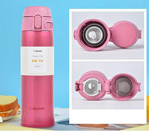 Zojirushi 480ml Pink Travel Mug Bottle - Compact Leak - Proof & Insulated SM - TA48 - PA