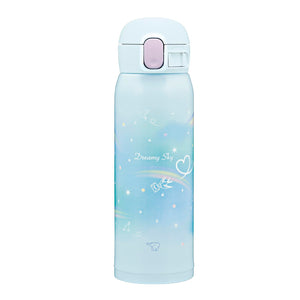 Zojirushi 480Ml Stainless Steel Water Bottle for Kids One - Touch Rainbow Blue