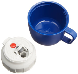 Zojirushi 820ml Blue Stainless Steel Water Bottle with 2 - Way Cup and Drinking Pouch