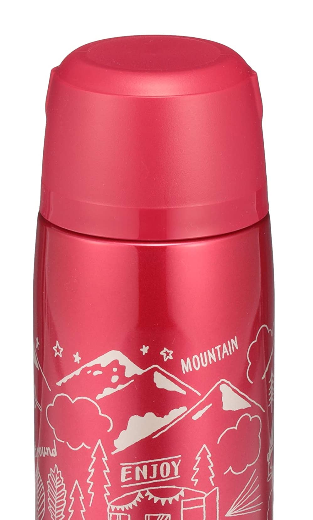 Zojirushi 820ml Red Stainless Steel Insulated Water Bottle with Cup - Sj - Js08 - Ra
