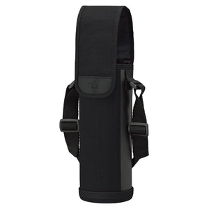 Zojirushi Black Stainless Steel Water Bottle Cover 720ml with Shoulder Strap & Name Tag Mc - Ca04 - Ba