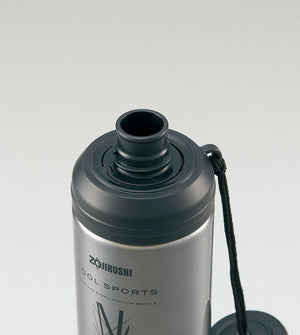 Zojirushi Cool Bottle 0.5L - Stainless Steel in Clear Black - Tough St - Gc50 - Bf