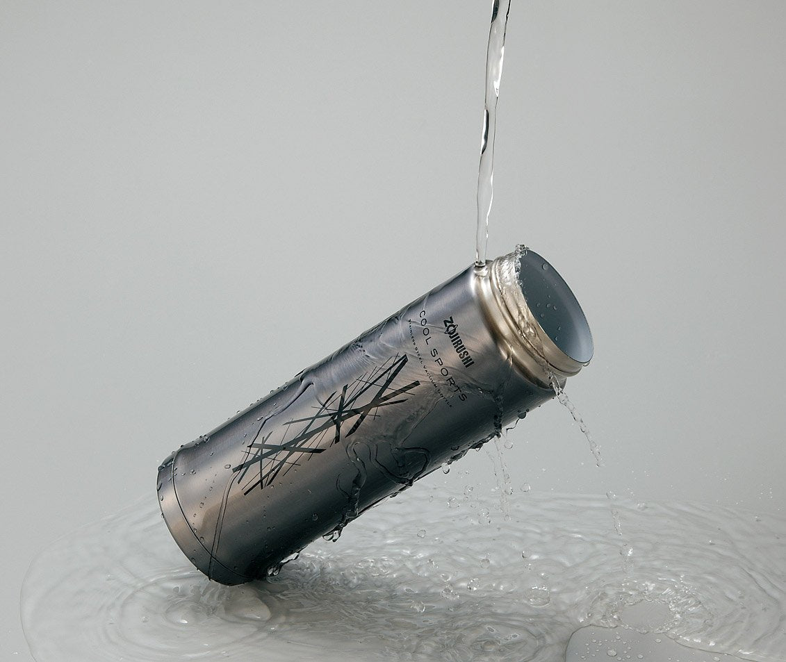 Zojirushi Cool Bottle 0.5L - Stainless Steel in Clear Black - Tough St - Gc50 - Bf