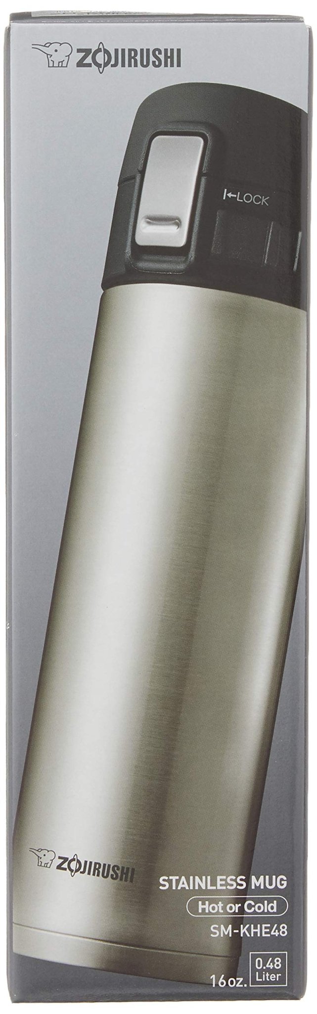 Zojirushi Corporation 16Oz Silver Stainless Steel Mug Model SM - KHE48XA