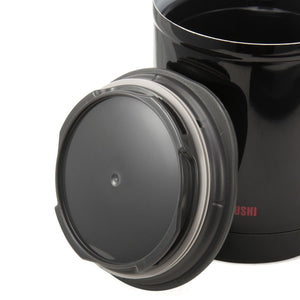 Zojirushi Insulated Stainless Steel Food Jar with Lunch Bag & Chopsticks Microwave Safe Black