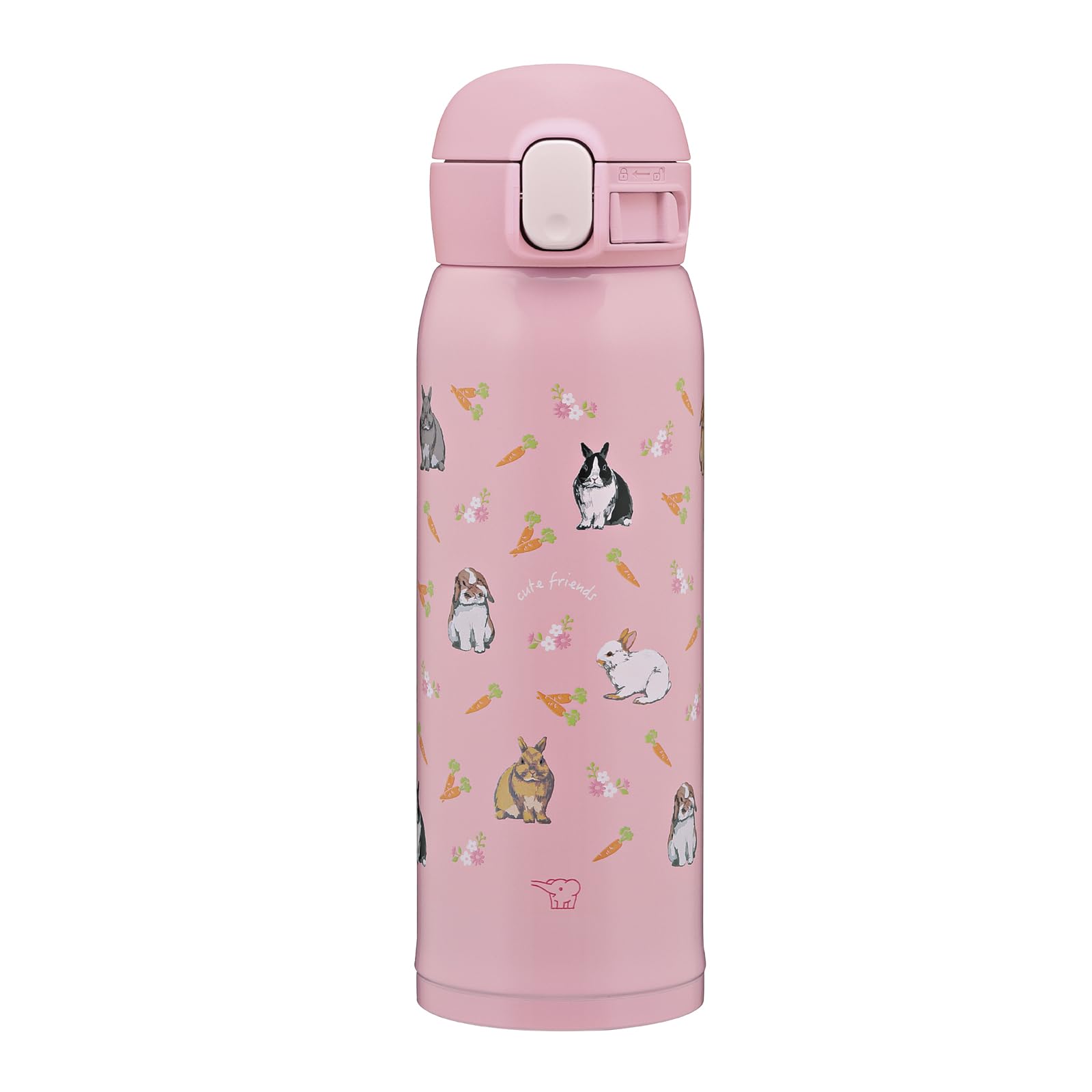 Zojirushi Kids Water Bottle Pink Rabbit 480ml Stainless