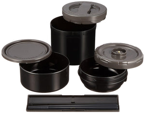 Zojirushi Mahobin (Zojirushi) Heat - Retaining Stainless Steel Lunch Box Lunch Jar About 4 Bowls About 1.6 Go Microwave Compatible Black Sl - Xe20 - Ad