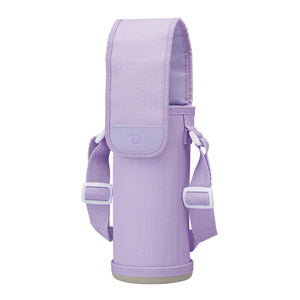 Zojirushi MC - CA03 - VA Stainless Steel 600ml Water Bottle Cover with Strap Purple