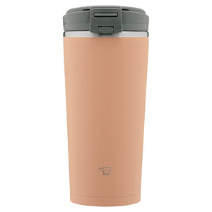 Zojirushi Portable Water Bottle Tumbler 300ml Cinnamon Beige Easy - to - Clean Flip Lid SX - KA30 - CM