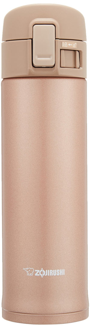 Zojirushi Sm - Kc48 - Nm Water Bottle Direct Drinking Stainless Mug Rose Gold 480ml - Thermos Bottles