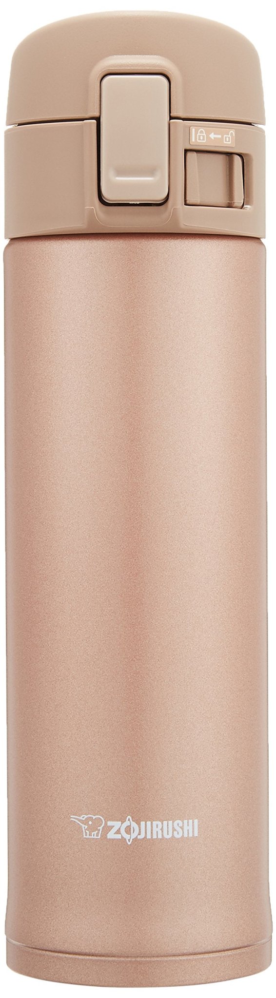 Zojirushi Sm - Kc48 - Nm Water Bottle Direct Drinking Stainless Mug Rose Gold 480ml - Thermos Bottles