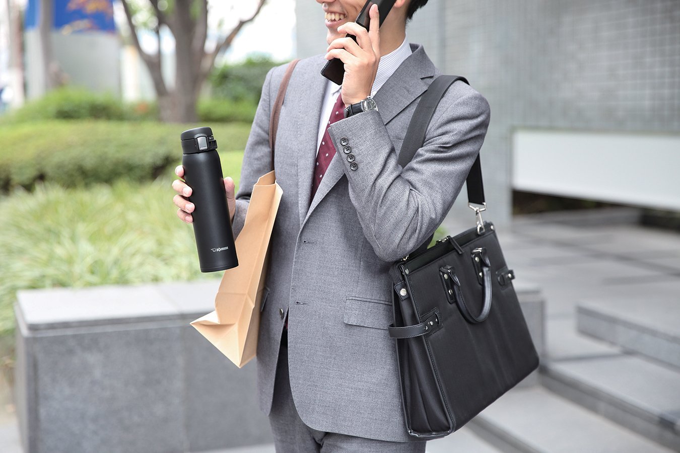 Zojirushi Sm - Sd48 - Bc Bc Stainless Steel Mug Silky Black 480ml - Japanese Vacuum Bottles