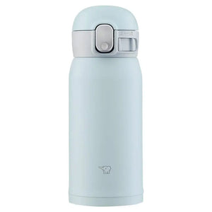 Zojirushi Sm - Wa36 - Hl Stainless Steel Mug Seamless One Touch Ice Gray 360ml - Japanese Water Bottle