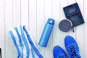 Zojirushi Stainless Mug 480Ml Matte Blue One Touch Open Japan