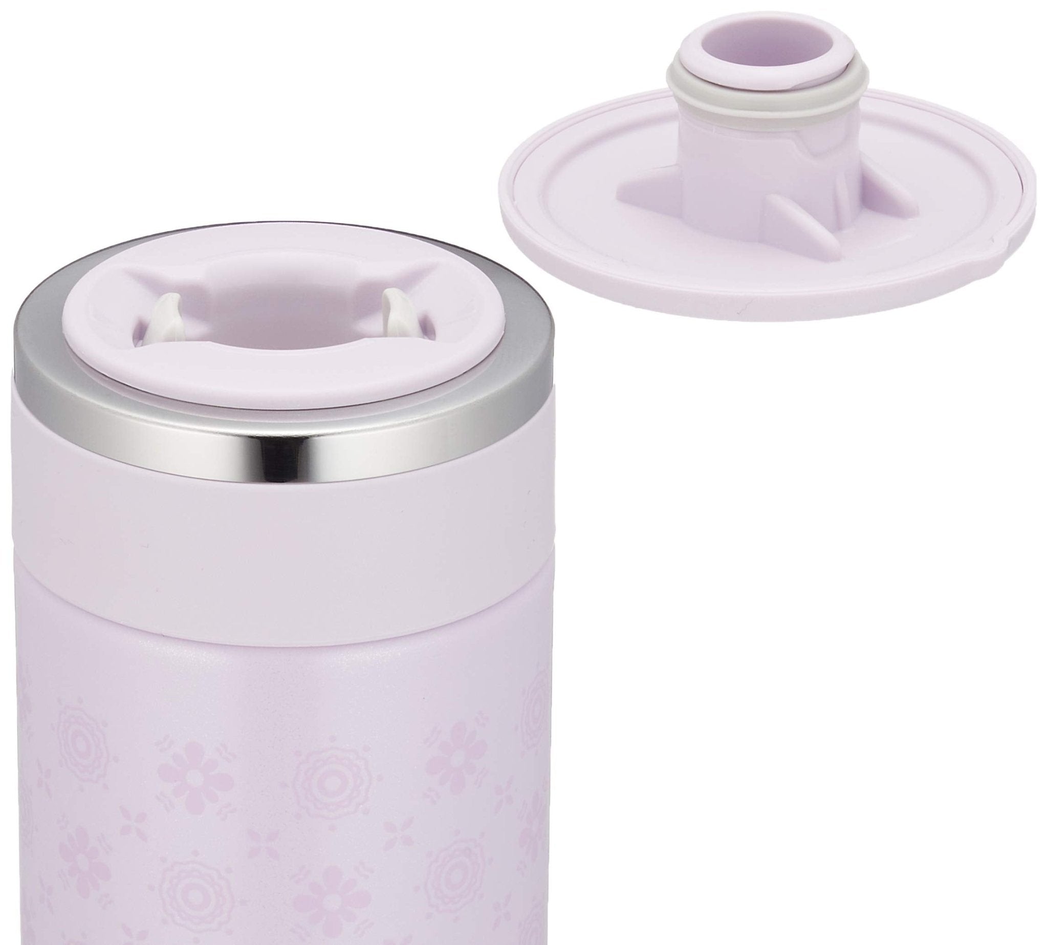 Zojirushi Stainless Steel 200ml Water Bottle in Pearl Lavender - Direct Drinking Mug Sm - Ed20 - Vp