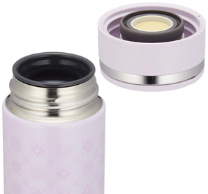 Zojirushi Stainless Steel 200ml Water Bottle in Pearl Lavender - Direct Drinking Mug Sm - Ed20 - Vp