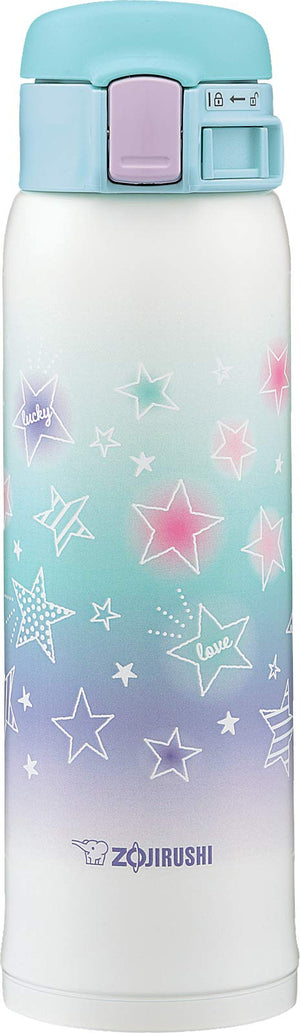 Zojirushi Stainless Steel Direct Drinking Water Bottle 0.48L Star Mint Girls Mug Sm - Sg48 - Gj