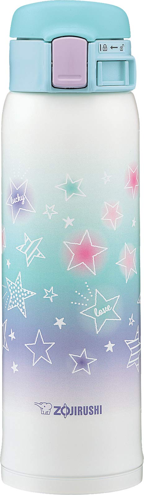 Zojirushi Stainless Steel Direct Drinking Water Bottle 0.48L Star Mint Girls Mug Sm - Sg48 - Gj