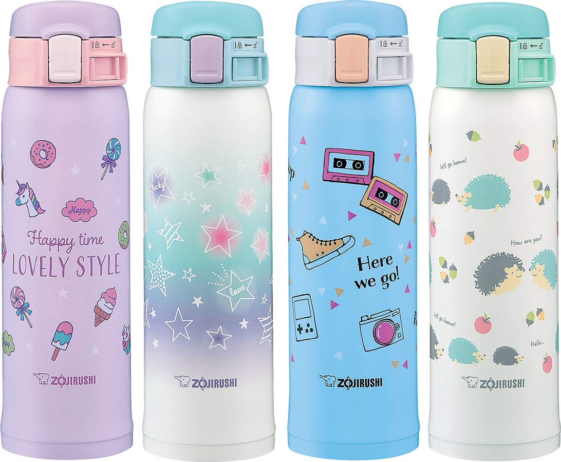 Zojirushi Stainless Steel Direct Drinking Water Bottle 0.48L Star Mint Girls Mug Sm - Sg48 - Gj
