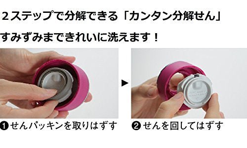 Zojirushi Stainless Steel Direct Drinking Water Bottle 480ML Turquoise Blue Sm - La48 - Av