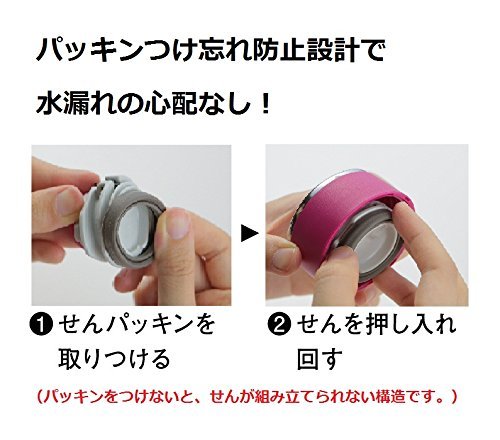 Zojirushi Stainless Steel Direct Drinking Water Bottle 480ML Turquoise Blue Sm - La48 - Av