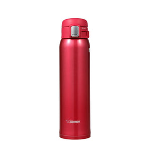 Zojirushi Stainless Steel Water Bottle 600ml Lightweight Direct Drinking Clear Red Mug SM - SA60 - RW