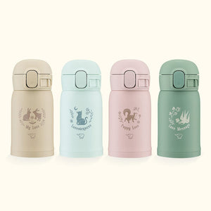 Zojirushi Stainless Steel Water Bottle One - Touch Seamless Mug 0.24L - Vintage Rose