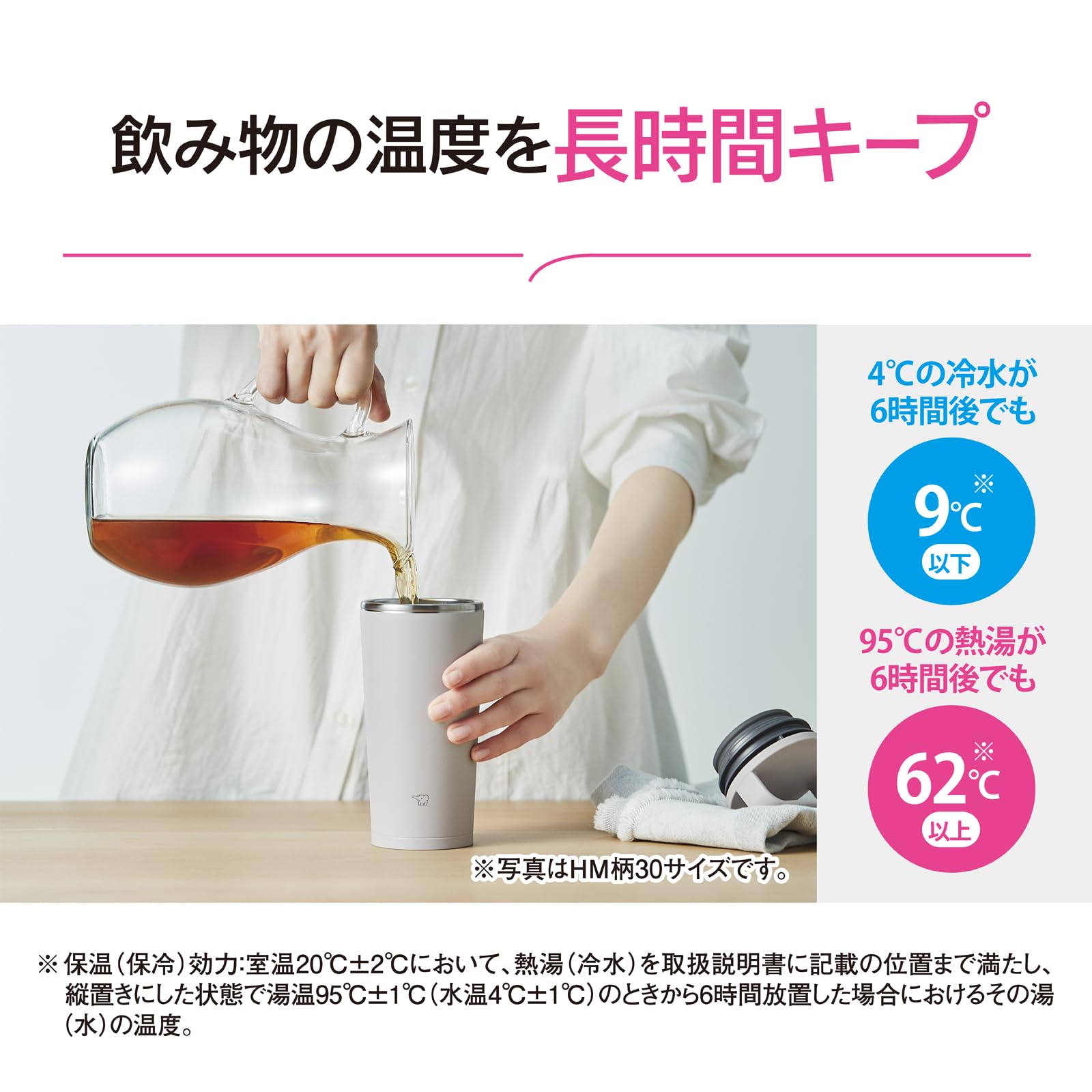 Zojirushi SX - JS40 - PM 400ml Carry Tumbler Water Bottle with Handle Dishwasher Safe Powdery Pink