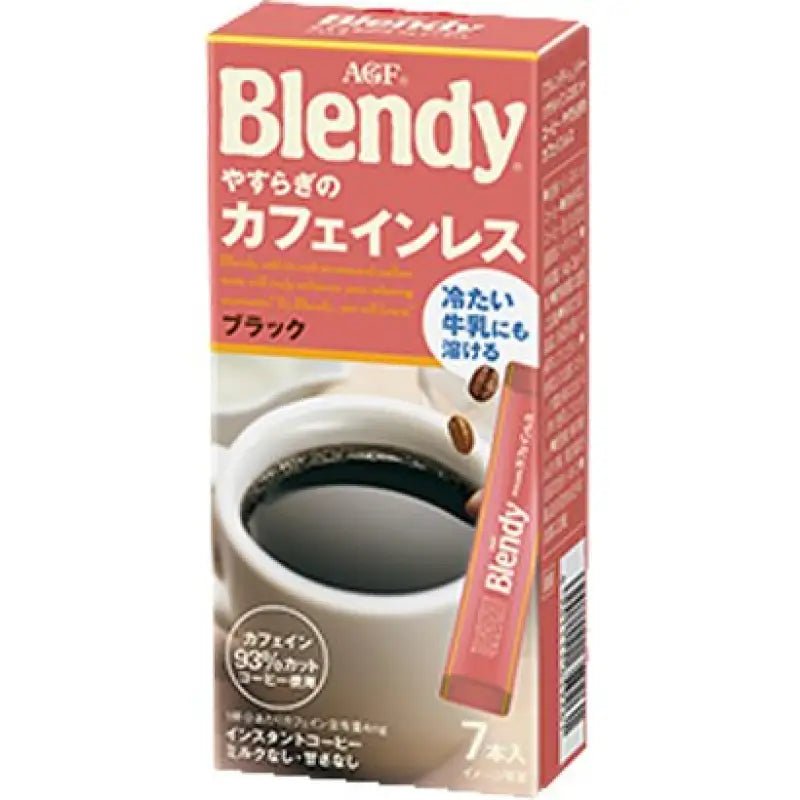 Ajinomoto Agf Blendy Personal Relaxing Caffeine - Less Instant Coffee 7 Sticks - Decaffeinated Coffee