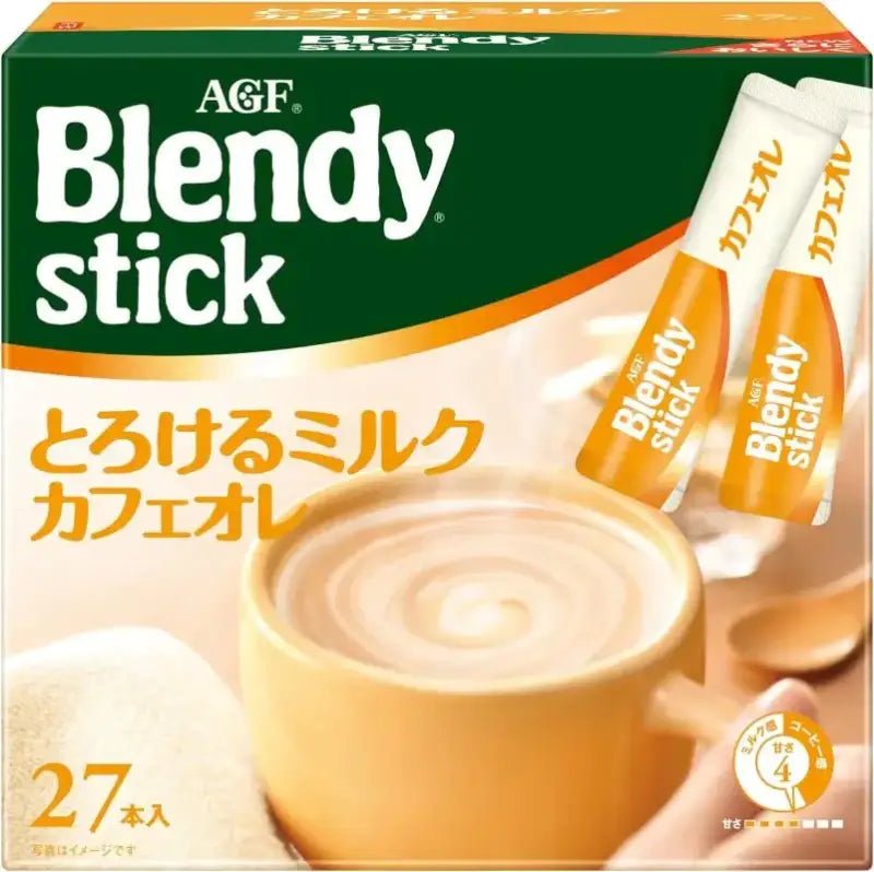 Ajinomoto Agf Blendy Stick Melted Milk Cafe Au Lait Instant Coffee 30 Sticks - Melted Milk Coffee - YOYO JAPAN