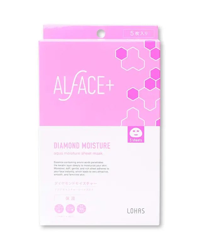 Alface Diamond Moist Face Mask 5 Sheets - YOYO JAPAN