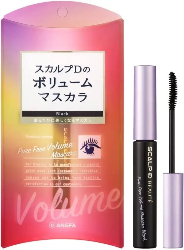 Angfa Scalp D Beaute Pure Free Volume Mascara Black - Eyelalsh Caring Mascara - YOYO JAPAN