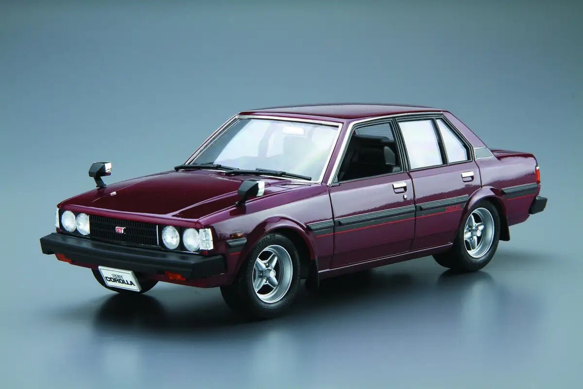 AOSHIMA 53454 The Model Car 44 Toyota E70 Corolla Sedan Gt/Dx 1979 1/24 Scale - YOYO JAPAN