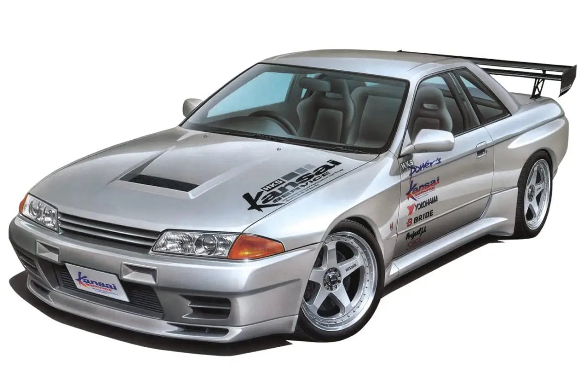 AOSHIMA The Tuned Car 1/24 Hks Kansai Bnr32 Nissan Skyline Gt - R '90 Plastic Model