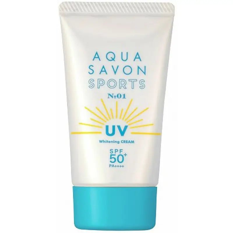 Aqua Savon Sports UV Whitening Cream NO.01 SPF50+ PA++++ 40g - Sunscreen For Outside Activities - YOYO JAPAN