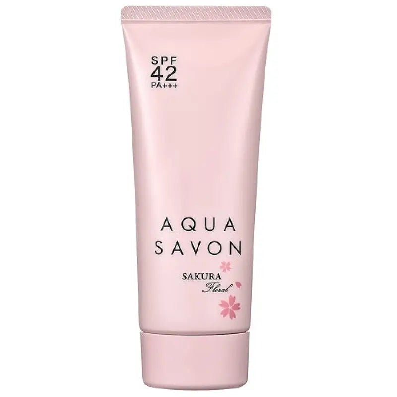 Aqua Savon UV Gel Sakura Floral 65g - Sakura Sunscreen From Japan - Made In Japan