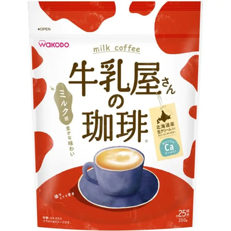 Asahi Group Foods Wakodo Milk Shop's Instant Milk Coffee Bag 350g - Instant Milk Coffee - YOYO JAPAN